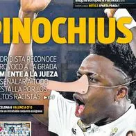 'Pinochius': La polémica portada de un diario español a Vinicius Jr.