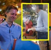 El exalcalde de Medellín Daniel Quintero Calle, abucheado en una plaza de mercado de Medellín.