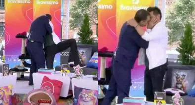 Marcelo Cezán habló del beso que se dio con Rafa Taibo en “Bravíssimo”