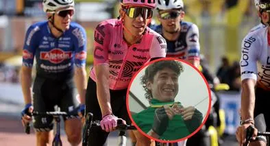 Juan Pablo Urrego, que interpreta a Rigoberto Urán, contó el susto que vivió en bici grabando la novela