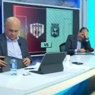 Cantante del gol, Javier Fernández, la embarró en Win Sports y complicó el trabajo de Carlos Antonio Vélez durante Unión Magdalena vs. Nacional.