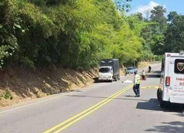 En vía de Quimbaya, Valle del Cauca, fue arrollada una persona por un vehículo particular, murió en el mismo instante.