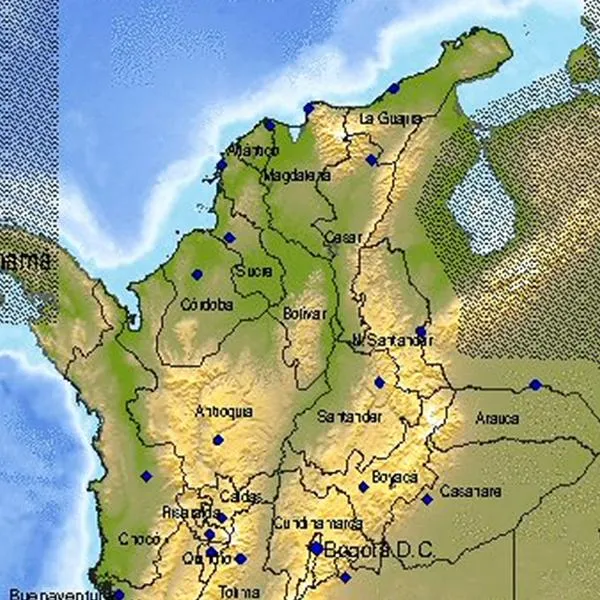 Mapa de temblor en Colombia hoy domingo 8 de octubre de 2023