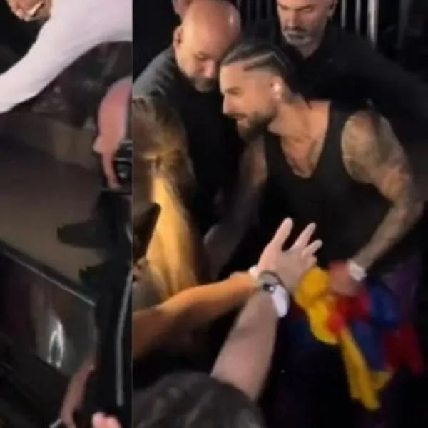 El cantante Maluma sufrió un incómodo momento de acoso en uno de sus conciertos: a fan se le fue la mano y él reaccionó molesto.