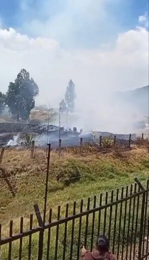 Atención: Bomberos atienden incendio forestal en la localidad de Usme
