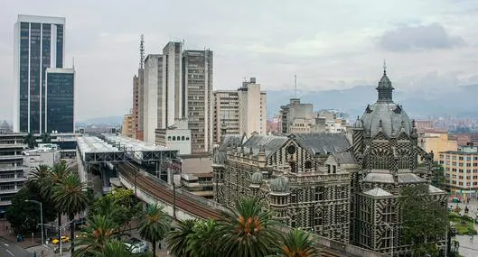 Imagen panorámica de Medellín. 