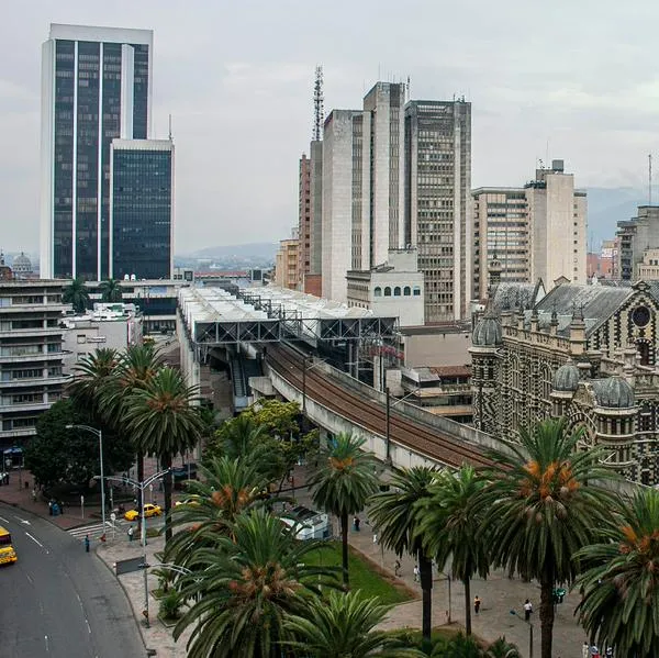 Imagen panorámica de Medellín. 