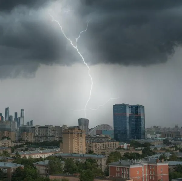 Imagen ilustrativa de una tormenta eléctrica como la que cayó en Bogotá la noche de este lunes 9 de octubre de 2023.