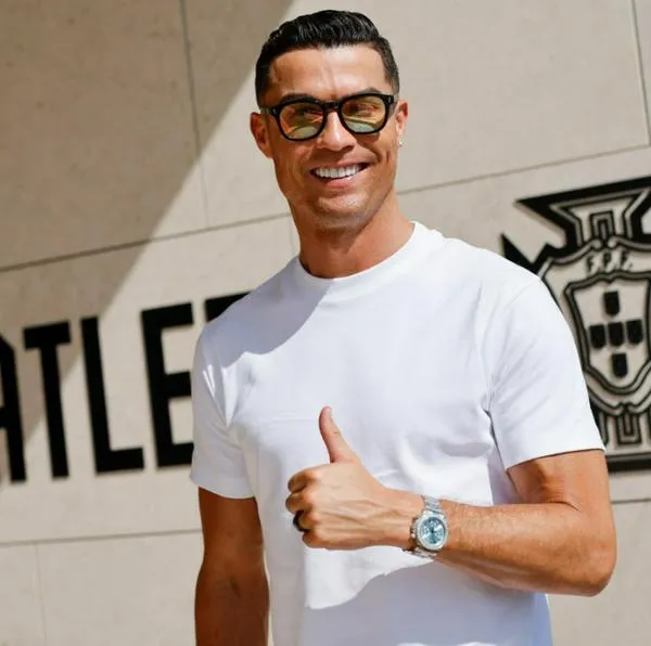 Cristiano Ronaldo, a propósito de la fecha que habría escogido para su retiro del fútbol profesional.