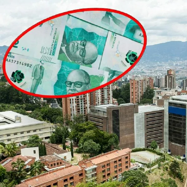 Imagen panorámica de Medellín.  