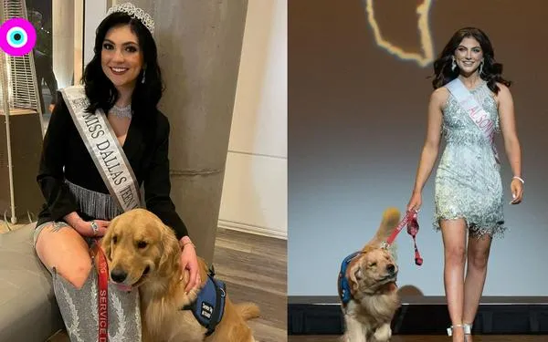 Mujer en USA ganó certamen de belleza junto con su perro de compañía.
