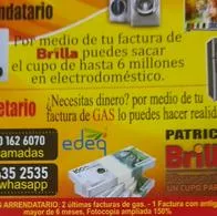 Denuncian que están ofreciendo dinero utilizando el programa Brilla de Efigas.