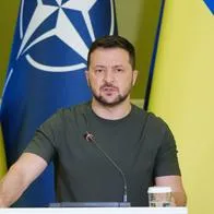 Volodímir Zelenski, presidente de Ucrania, dijo estar preocupado por la incertidumbre en las ayudas a su país de EE. UU. ´pr el conflicto en Israel.