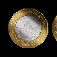 Moneda de 20 pesos de Emiliano Zapata