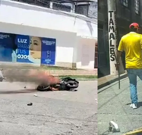 Inseguridad en Ibagué: comunidad desnudó y golpeó a supuesto ladrón: quemaron su moto.