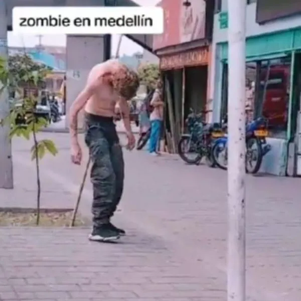 Video de hombre zombi en Medellín no fue por fentanilo si no por otra droga
