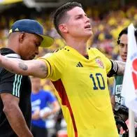 [Video] James marcó golazo contra Uruguay, le cobró a la tribuna y terminó en el piso