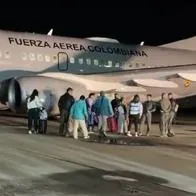 Avión de la Fuerza Aérea que trajo a colombianos desde Israel.