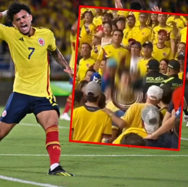 Muñequera en el partido de Colombia-Uruguay opacó tierno momento en la tribuna.