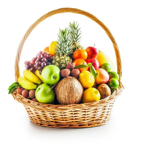 Canasta de frutas en nota sobre cuáles tienen más calorías