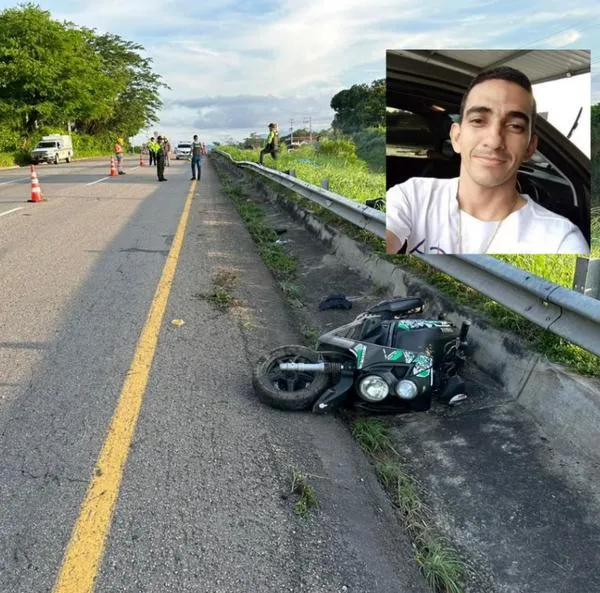 Comerciante murió tras accidentarse en motocicleta en vía del sur del Cesar