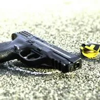 Arma. En relación con heridos en Barranquilla.