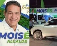 Atacaron a tiros el vehículo oficial de Moisés Daza, candidato a la Alcaldía de San Juan del Cesar