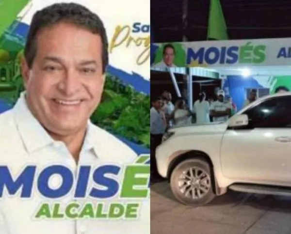 Atacaron a tiros el vehículo oficial de Moisés Daza, candidato a la Alcaldía de San Juan del Cesar