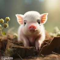 Esta es la forma correcta para sacar a pasear a un 'mini pig'.