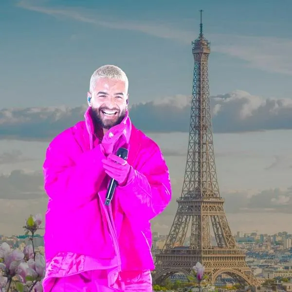 Maluma con foto de París, en nota sobre qué significa el nombre de su hija