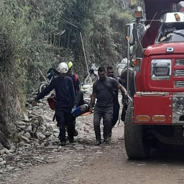 Minero sufrió aparatoso accidente cuando se movilizaba por vías de Marmato, Caldas