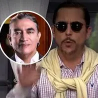 Fotos de Juanpis González y de Gustavo Bolívar, en nota de que el humorista fue punzante con el candidato por no ir a debate en Caracol