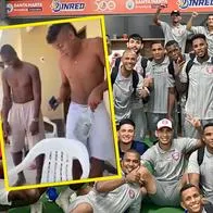 Jugadores de U. Magdalena habrían festejado descenso con licor en mano y exótico baile 