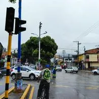 Semáforos dañados en el centro de Bucaramanga, por robo de cables