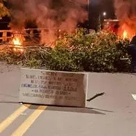 Comunidad indígena y habitantes de Florida, Valle, bloquearon la vía 'La Diana'