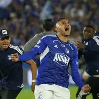 Larry Vásquez marcó el gol de la victoria contra Nacional con el que Millonarios fue campeón.