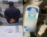 Hombre llevaba cocaína camuflada en envases de talcos para pies en vía de Nariño