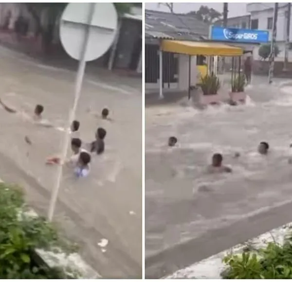 En Barranquilla: mientras unos luchan por salvar su vida, otros la arriesgan jugando en los arroyos