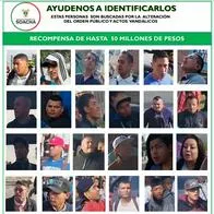 Alcalde de Soacha ofreció una recompensa de $ 50 millones por información de las 26 personas identificadas en participar en los desmanes del martes.
