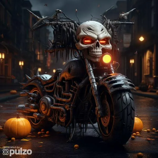 Estas son las mejores ideas para decorar su moto en Halloween.