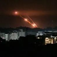 Bombardeos nocturnos de Israel a la Franja de Gaza entre la noche del 27 y la madrugada del 28 de octubre de 2023.