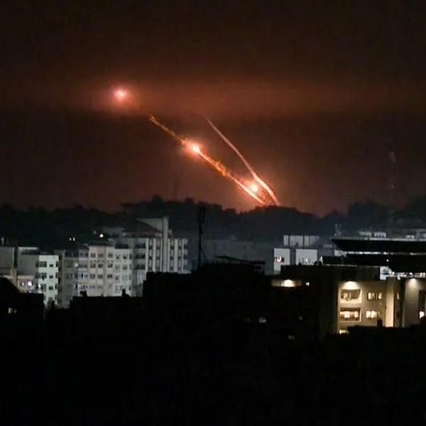 Bombardeos nocturnos de Israel a la Franja de Gaza entre la noche del 27 y la madrugada del 28 de octubre de 2023.