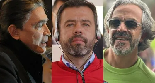 Gustavo Bolívar, Carlos Fernando Galán y Juan Daniel Oviedo, candidatos a la Alcaldía de Bogotá.