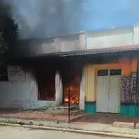 Reportan quema de sede de la Registraduría Nacional en Gamarra, Cesar