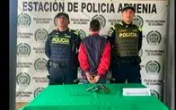 Detenido delincuente recurrente por porte ilegal de armas de fuego en Armenia