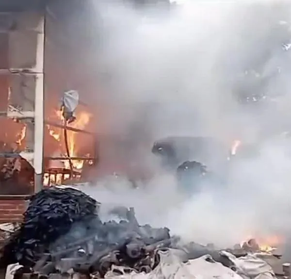 Video: Una persona habría resultado lesionada tras incendio en la vía Cali - Palmira