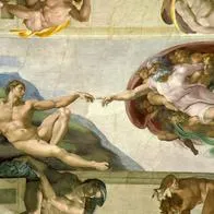 Expertos dicen que Dios y Adán no se tocan los dedos porque representa el libre albedrío. También puede ser por la distancia entre Dios y el hombre.