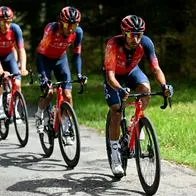 Brandon Rivera, ciclista colombiano, seguirá en el Team neos junto con Egan Bernal el 2024 y será el gregario de lujo del equipo.