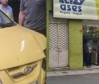 Taxista chocó contra un local de electrodomésticos en Ibagué