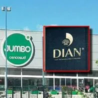 Jumbo, del centro comercial Santafé, cerrado tres días por la Dian; la razón